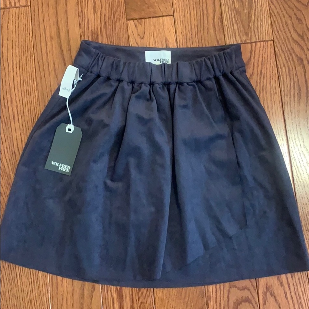 Aritzia grey mini skirt